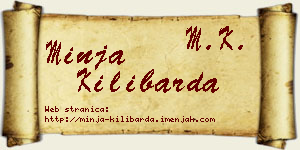Minja Kilibarda vizit kartica